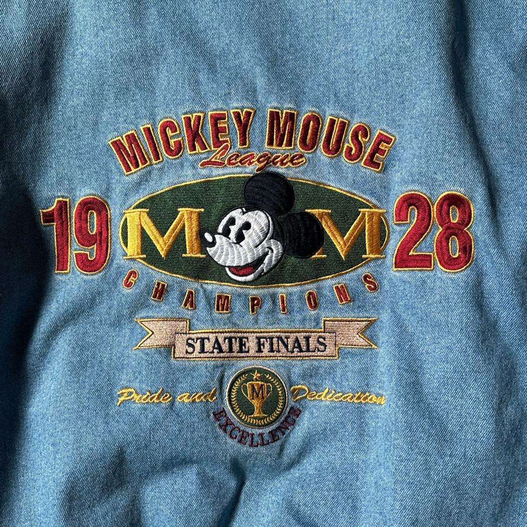 キ*ー様 ディズニーストア デニムスタジャン ミッキーマウス オーバーサイズ 古