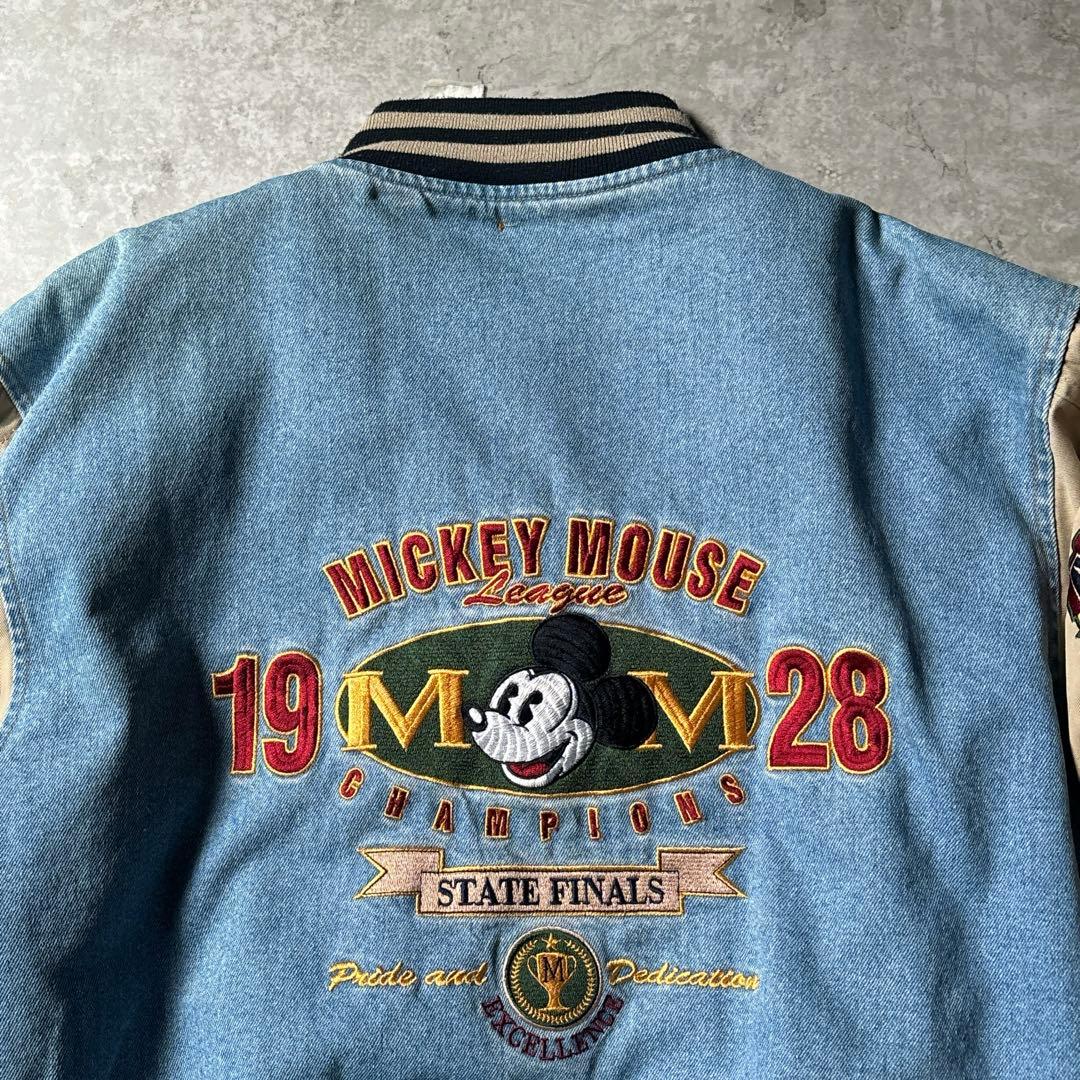 キ*ー様 ディズニーストア デニムスタジャン ミッキーマウス オーバーサイズ 古
