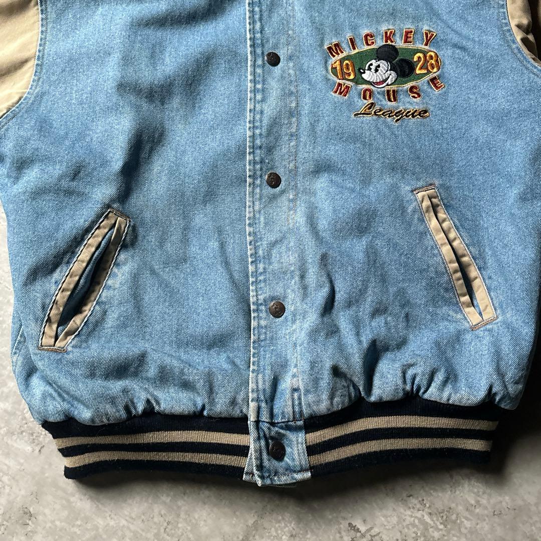 キ*ー様 ディズニーストア デニムスタジャン ミッキーマウス オーバーサイズ 古