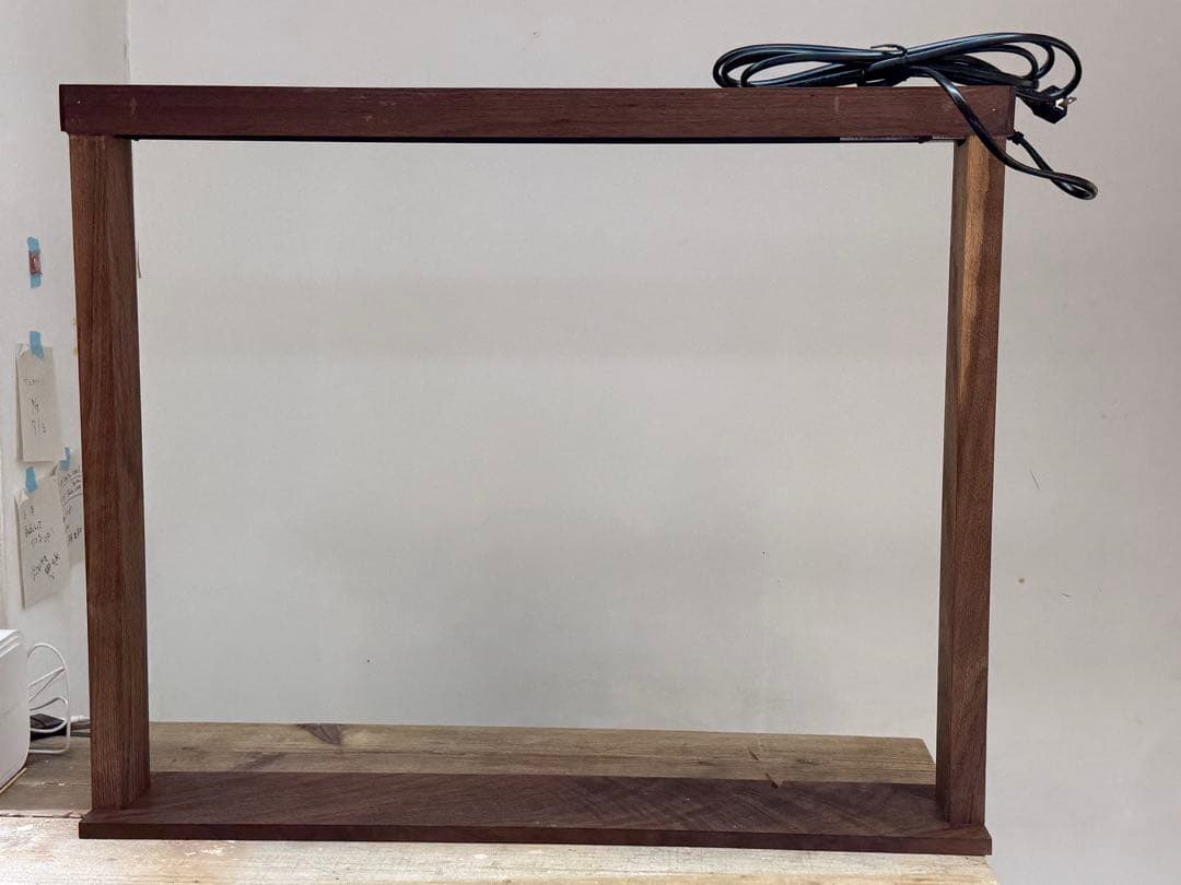 ウォルナット　植物用LEDライトスタンド