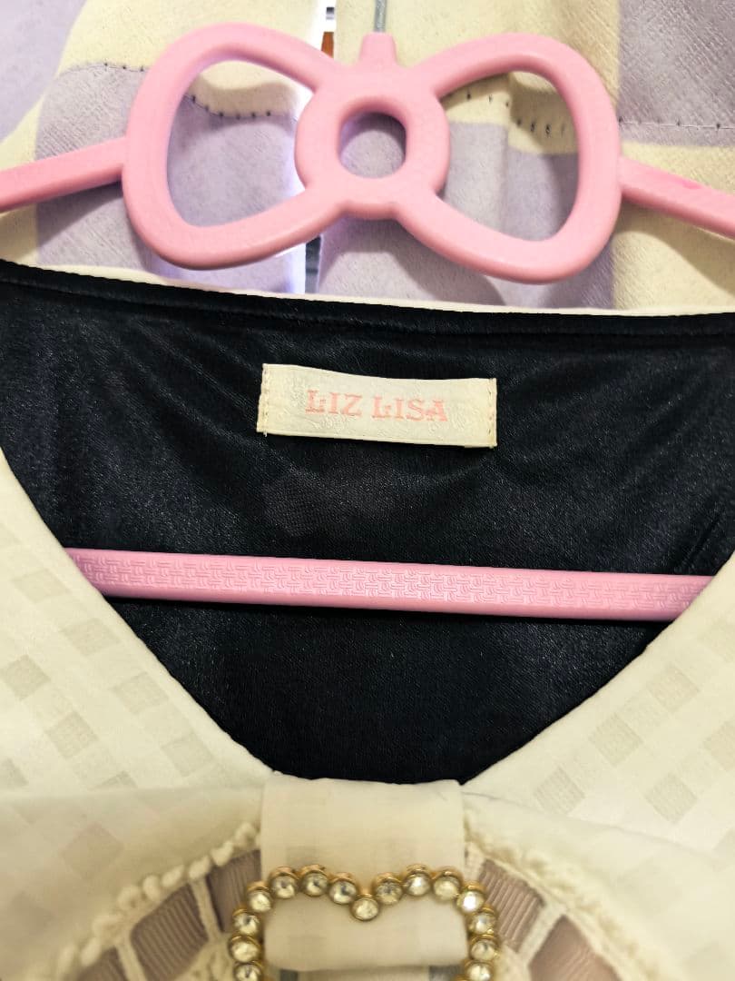 LIZLISA SugaryTreatsPicnic柄 ワンピース ブラック