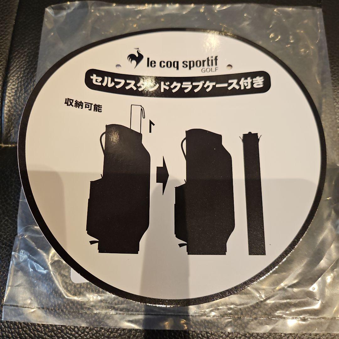 le coq sportif キャディバッグ ブラック/ホワイト