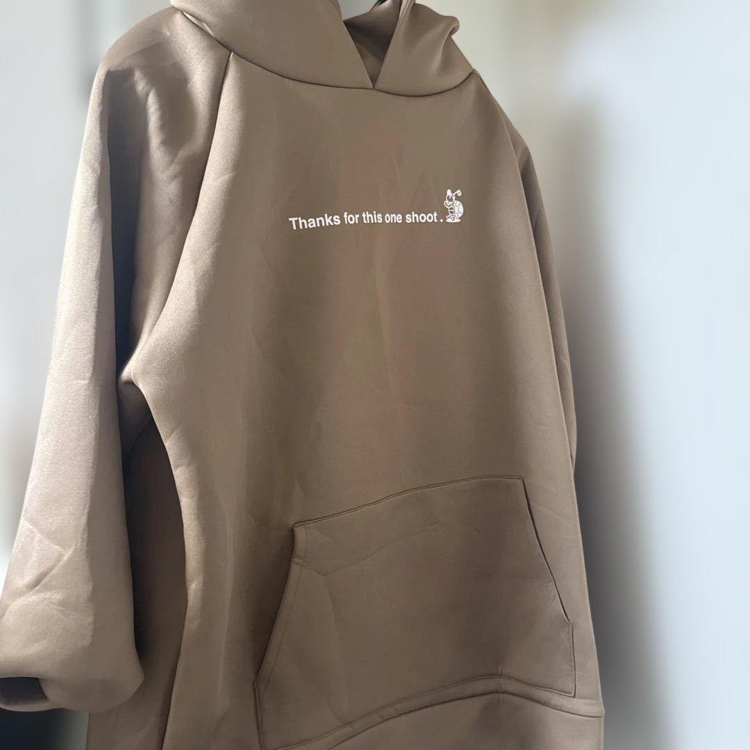 メンズウェア 8gshoot HIGH NECK HOODIE -BEIGE- L