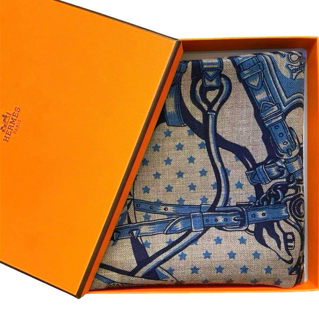 希少 極美品 エルメス カシシル スカーフ カレ65 シュヴァルパンク