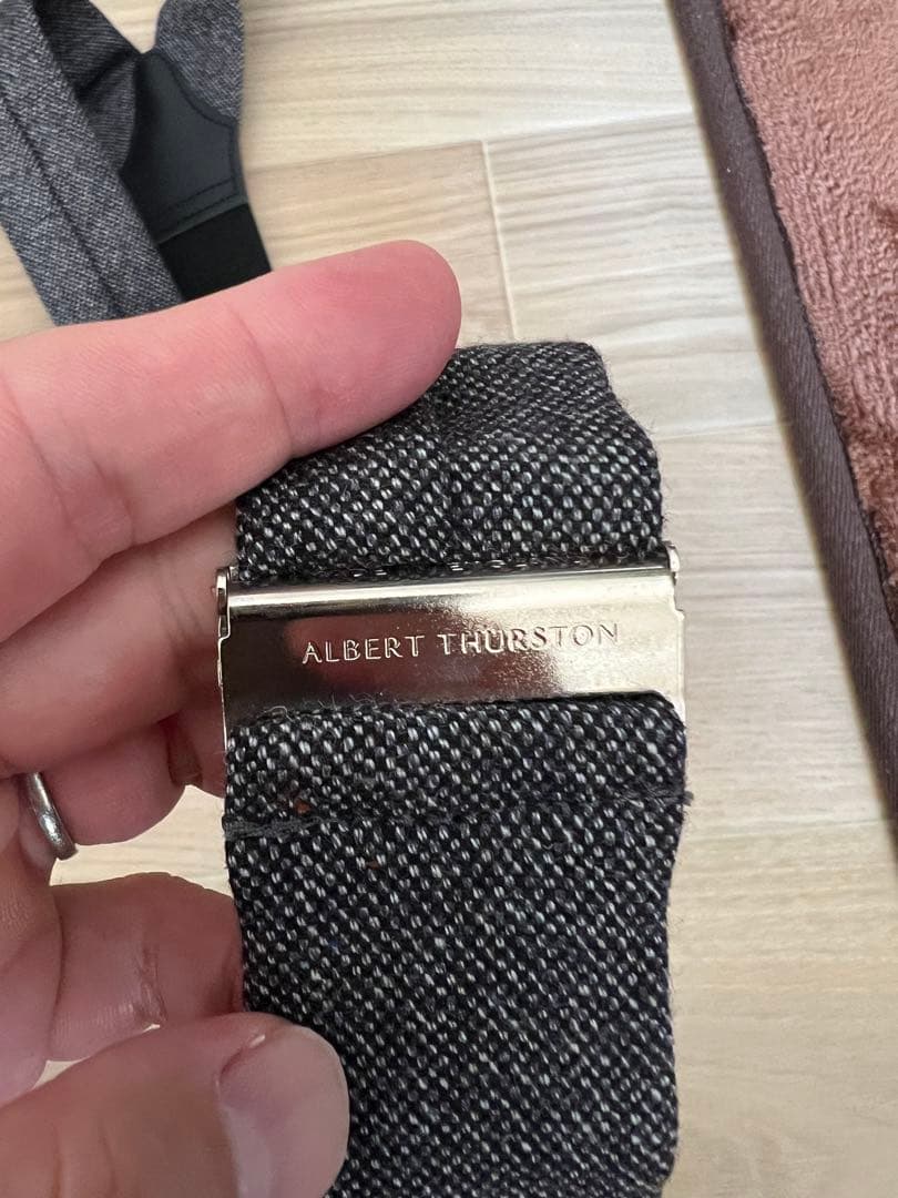  THURSTON グレー サスペンダー