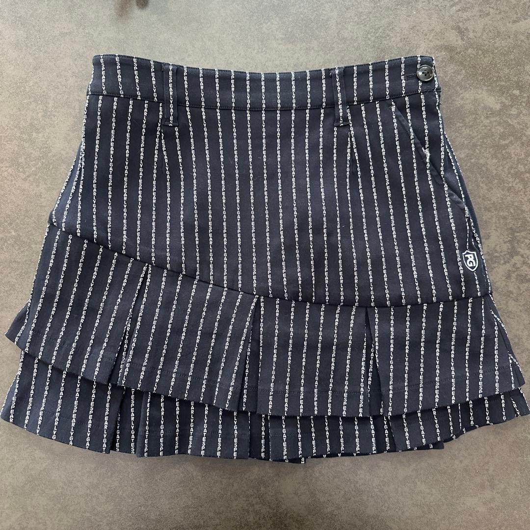 PEARLY GATES ストライプフリルスカート サイズ0 - メルカリ