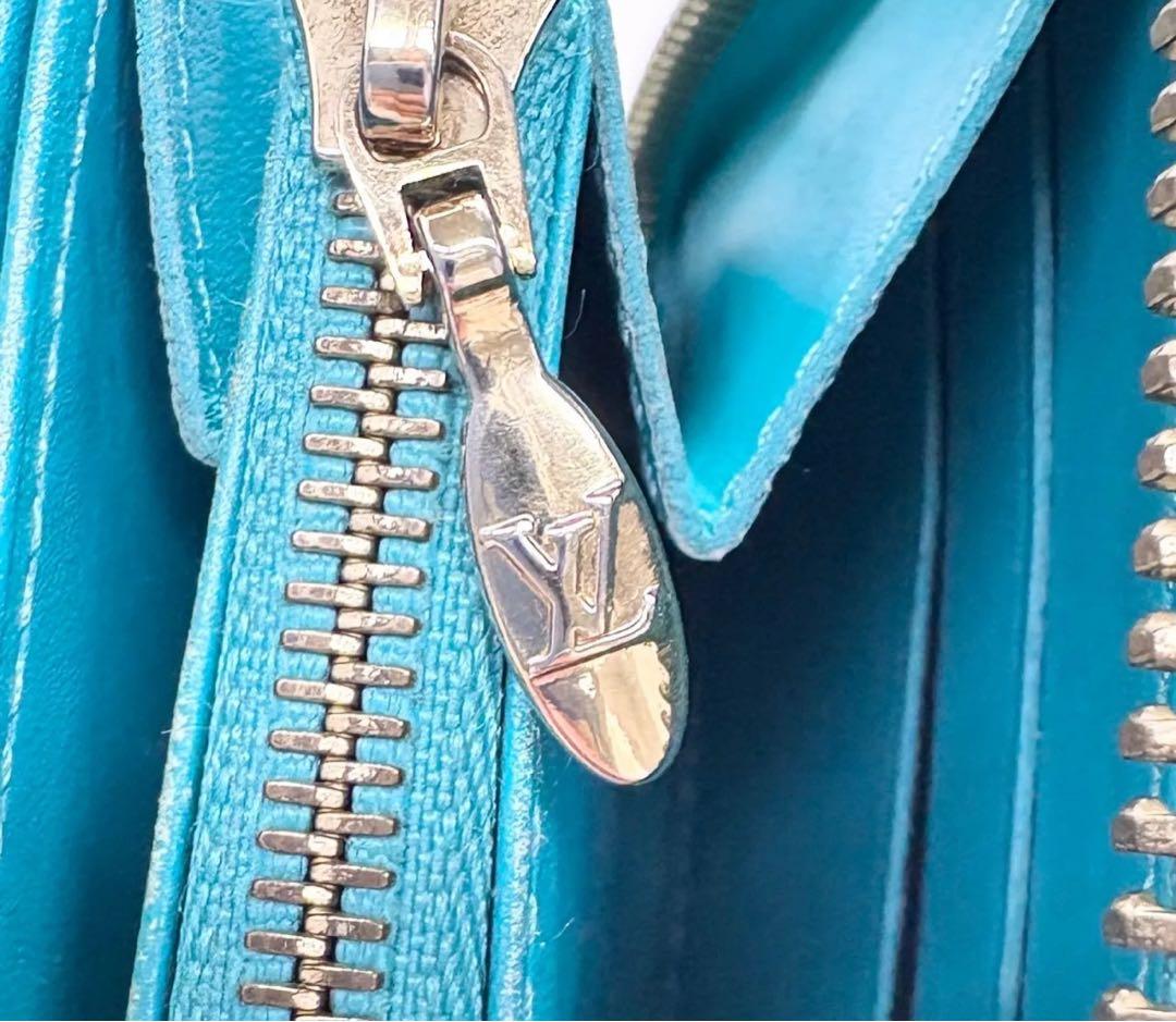 LOUIS VUITTON 極美品 ヴェルニ ジッピーウォレット 長財布レア色