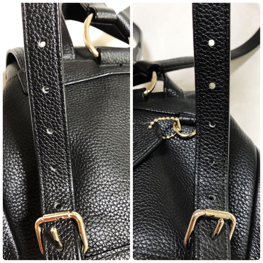 ☆本日最終☆美品 COACH37581 リュックサック ターンロックレザー