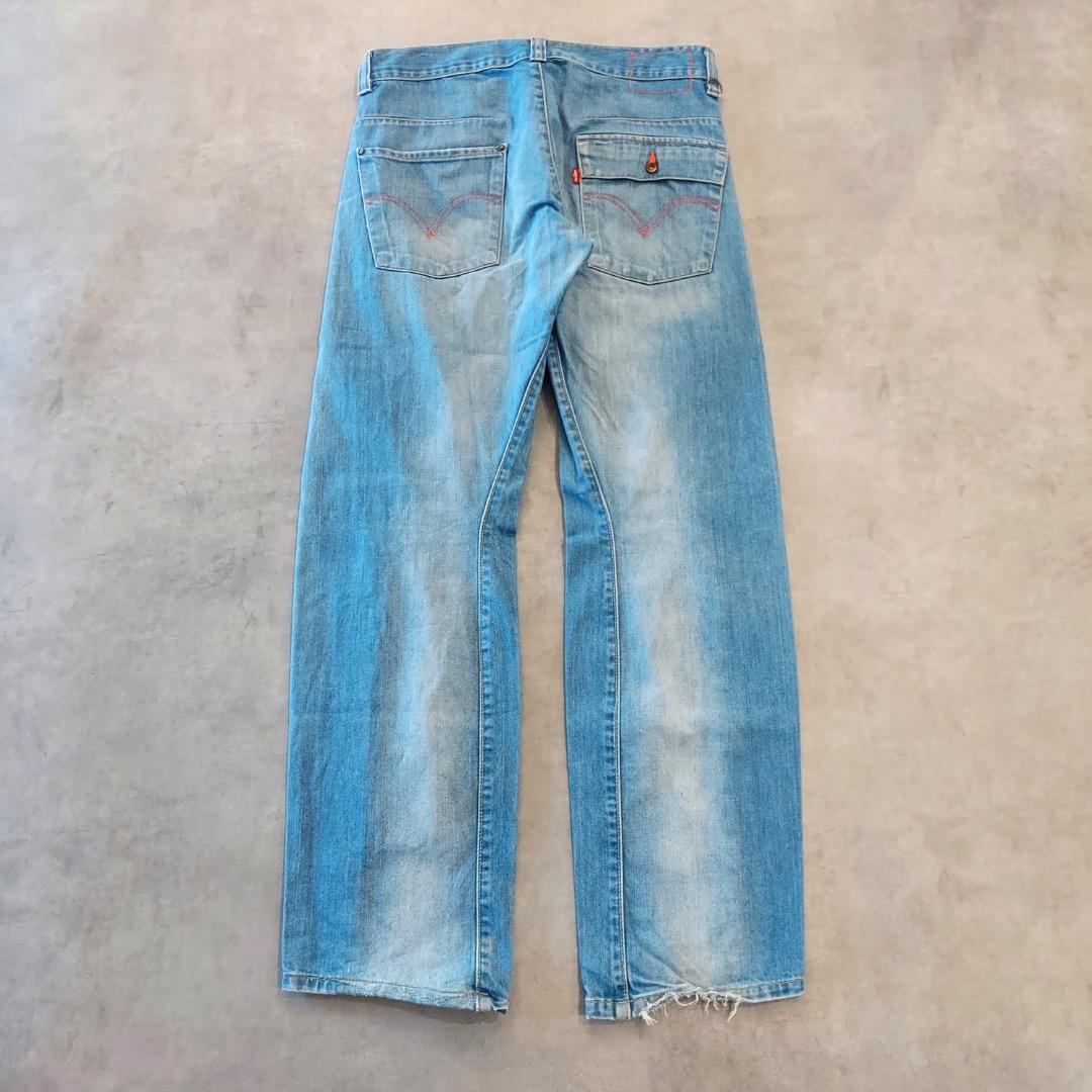 リーバイス エンジニアード ジーンズ W32 00s 古着 青 立体 17820