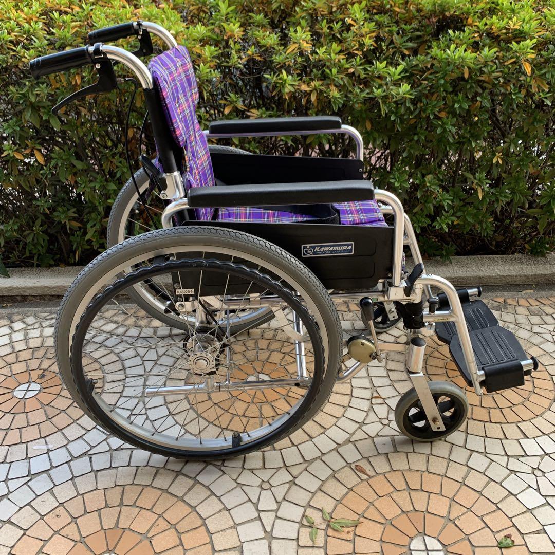 全国送料無料　KAWAMURA　簡易モジュール　多機能　自走・介助兼用　車椅子