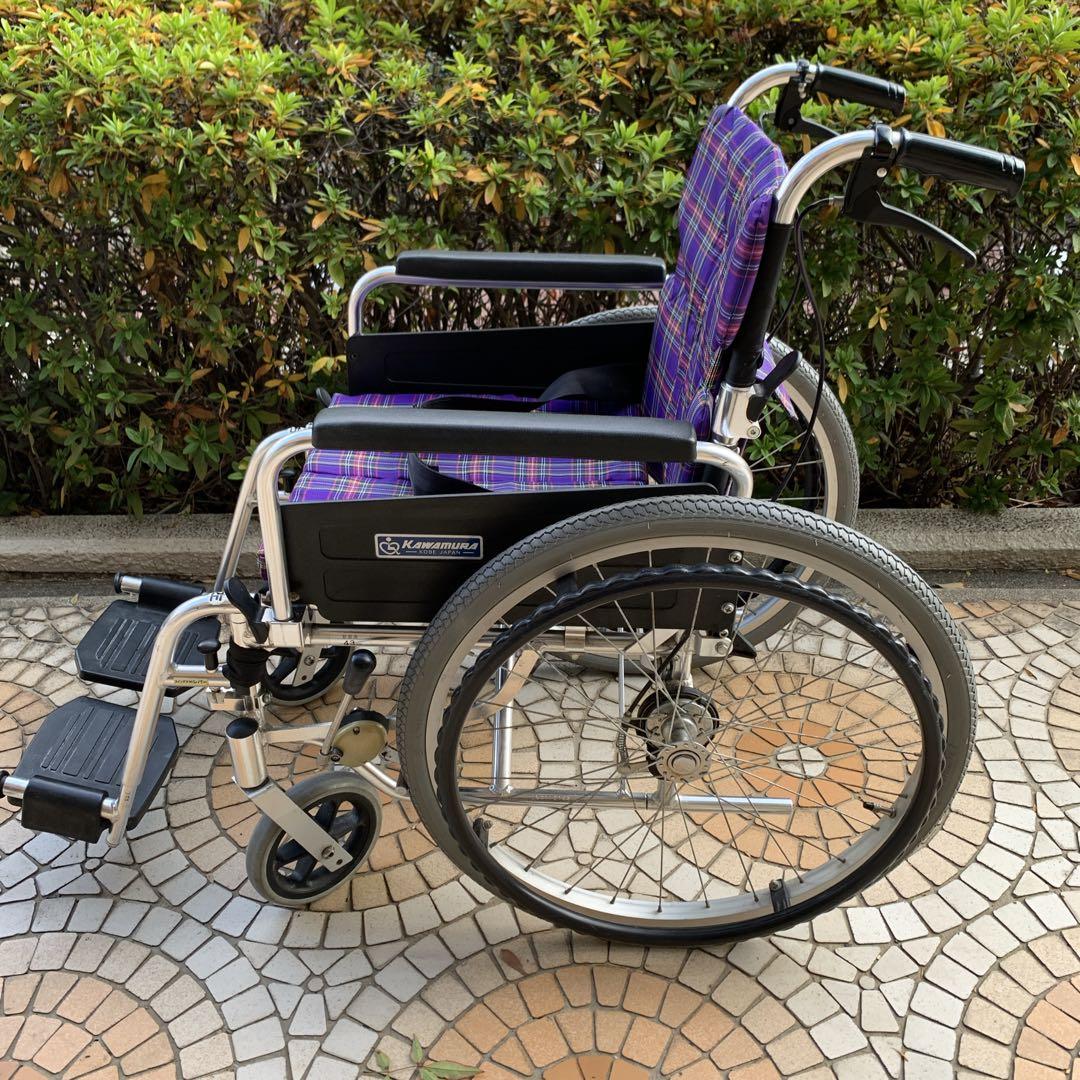 全国送料無料　KAWAMURA　簡易モジュール　多機能　自走・介助兼用　車椅子