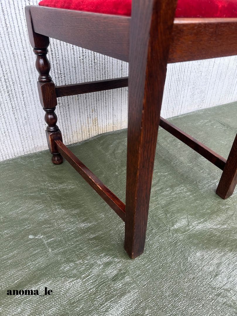 【ダイニングチェア】2　ハイバックチェア　ツイスト　ドロップイン　アンティーク◎