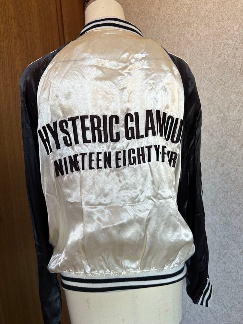 HYSTERIC GLAMOUR スタジャン ホワイト/ブラック