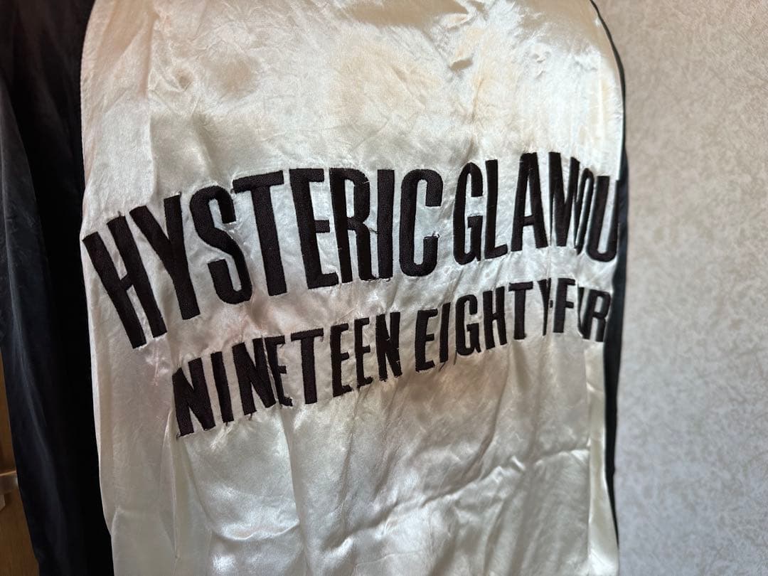 HYSTERIC GLAMOUR スタジャン ホワイト/ブラック