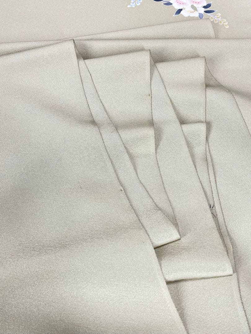 ビ*カ様 本場　加賀友禅　南克治　付下げ　反物　13.90m 濱ちりめん　パール