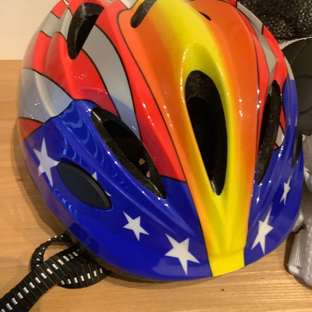 美品】スパーキー キックバイク レッド SPARKY ヘルメット 腕膝当て