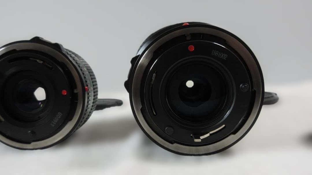 【極上】Canon N-FD 28-85/f:4.0 & 35/f:2.8レンズ