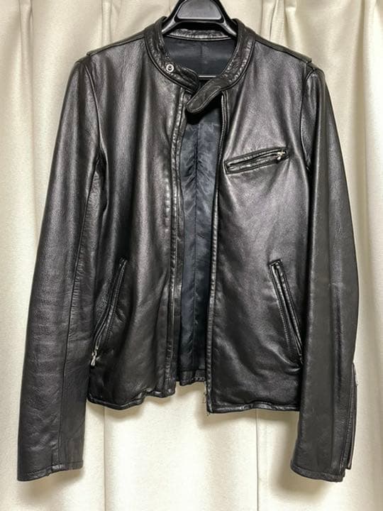 リチウムオム カウレザー シングルライダースジャケット - メルカリ