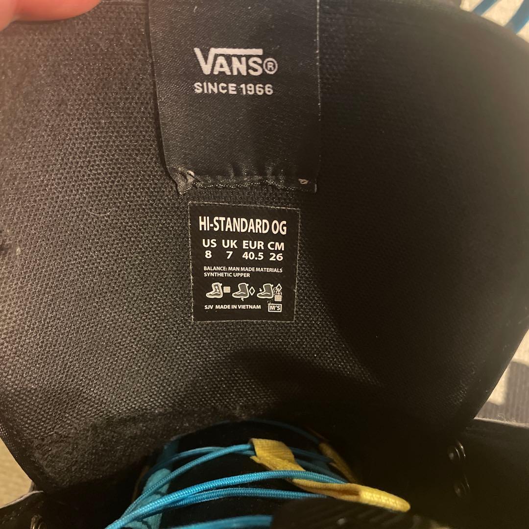 VANS Hi-STANDARD OG 26cm スノーボードブーツ 黒/青