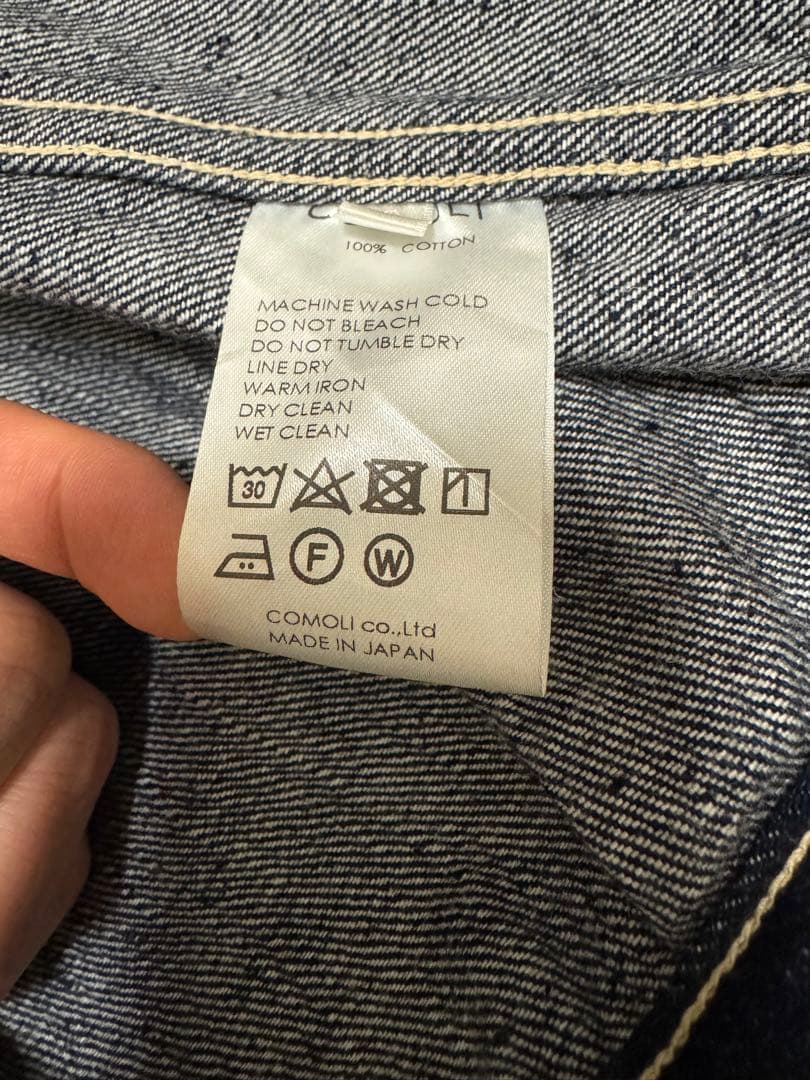COMOLI デニムジャケット　ネイビー　サイズ2
