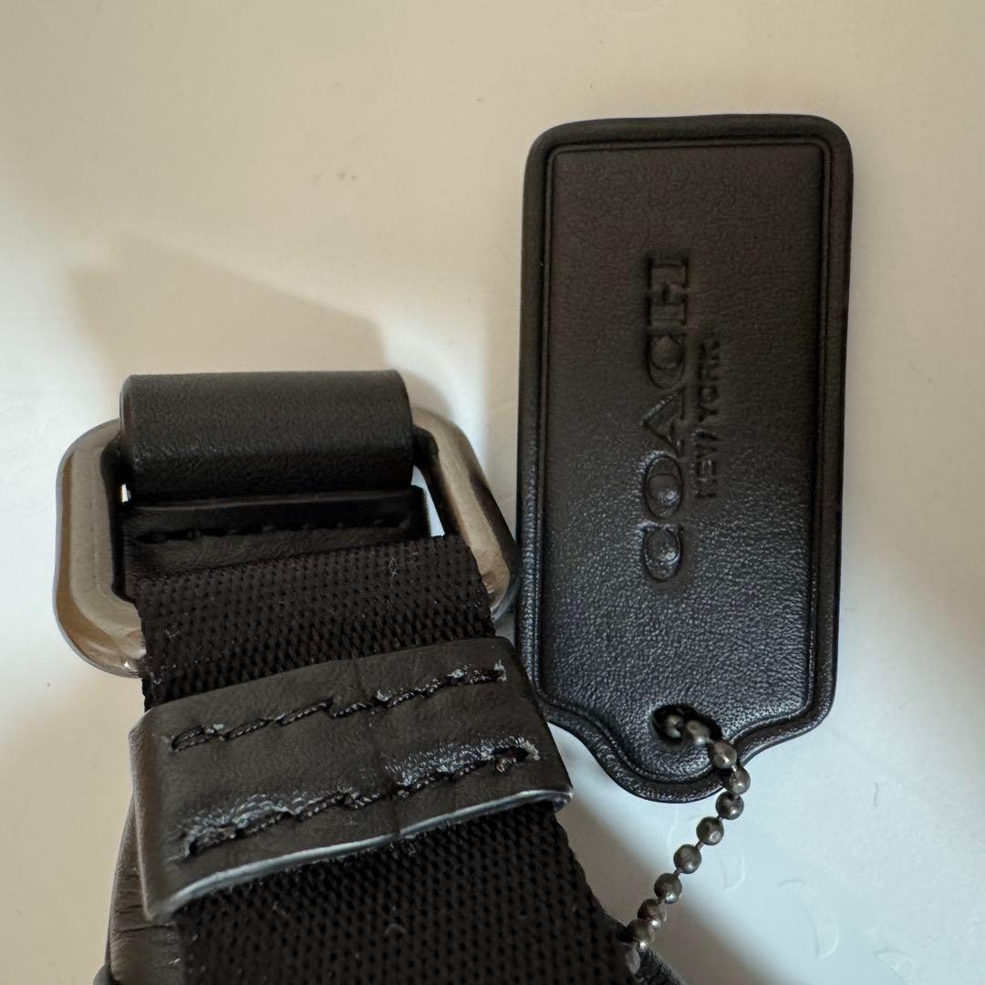 COACH レザー スリングバッグ / ベルトバッグ ブラック ユニセックス