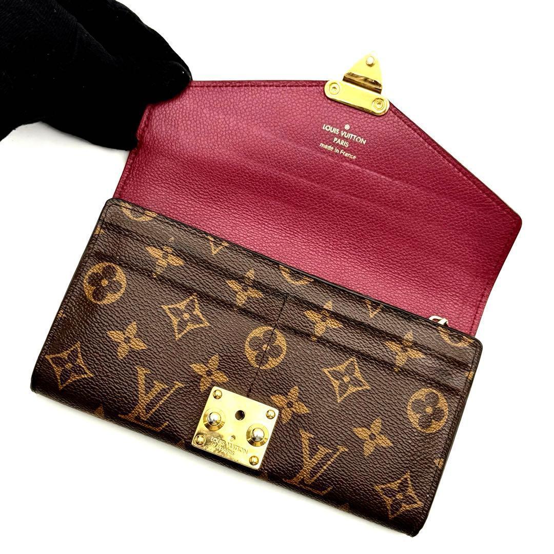 美品】ルイヴィトン モノグラム ポルトフォイユ パラス ピンクパープル