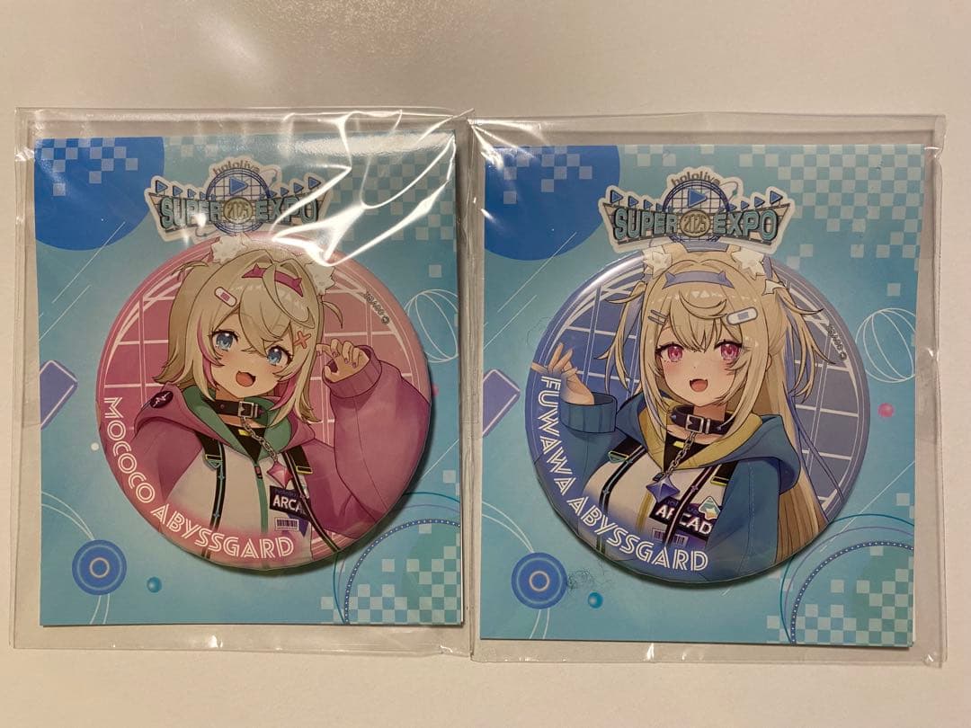 ホロライブ EXPO2025 FUWAMOCO フワモコ BIG缶バッジ2種 - メルカリ