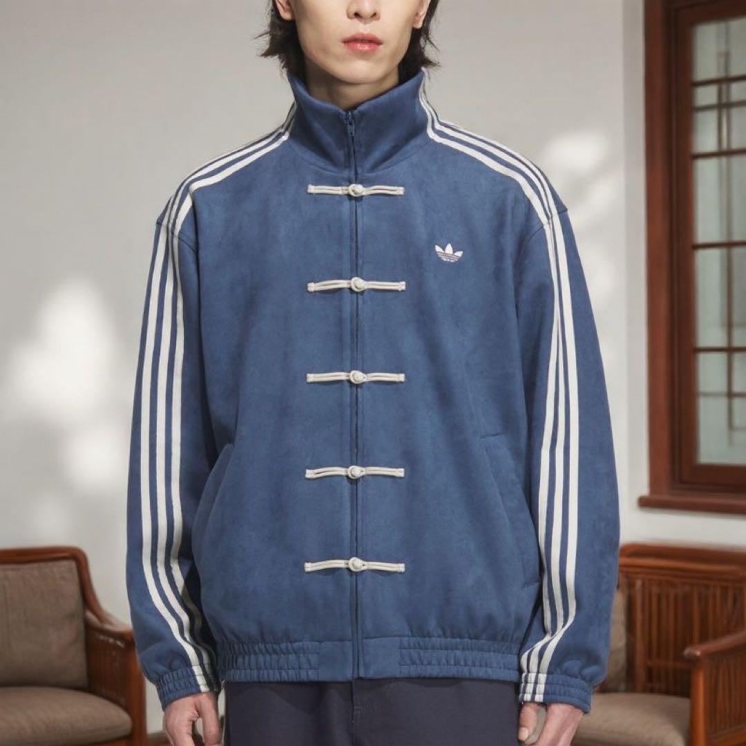 新品 アディダス 巳年チャイナトラックジャケット ネイビーサイズS