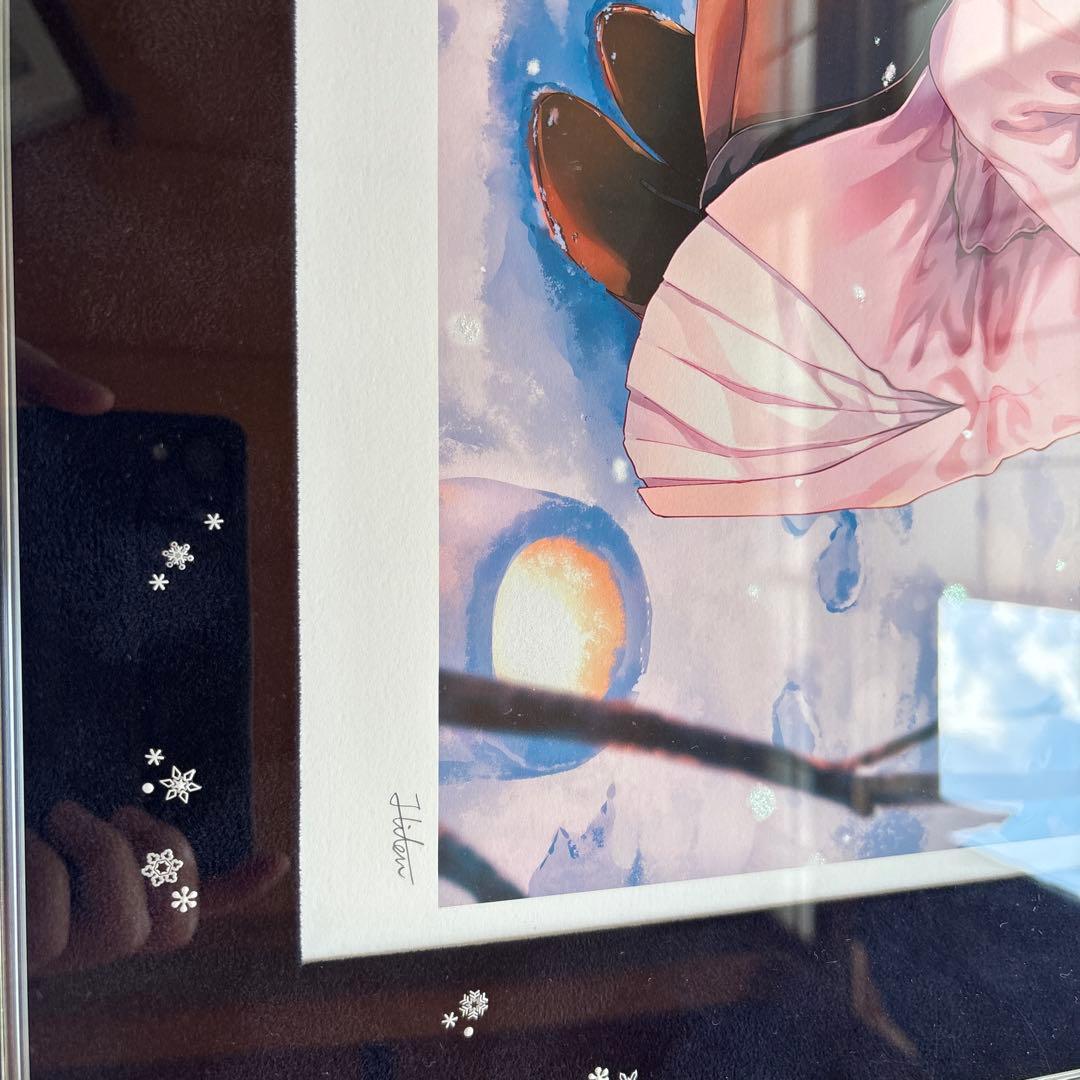 hiten 雪あかり アールビバン 版画 限定生産 - メルカリ