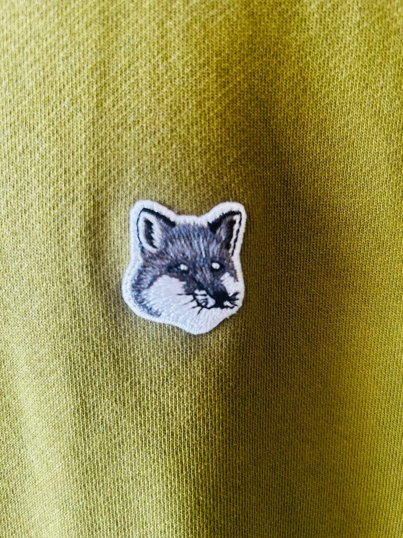 MAISON KITSUNÉ オリーブグリーン トレーナー L