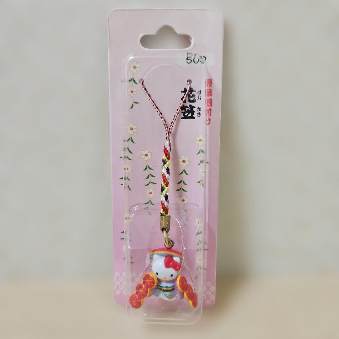ご当地キティ】ハローキティ 歌舞伎コレクション 「花笠」 根付け