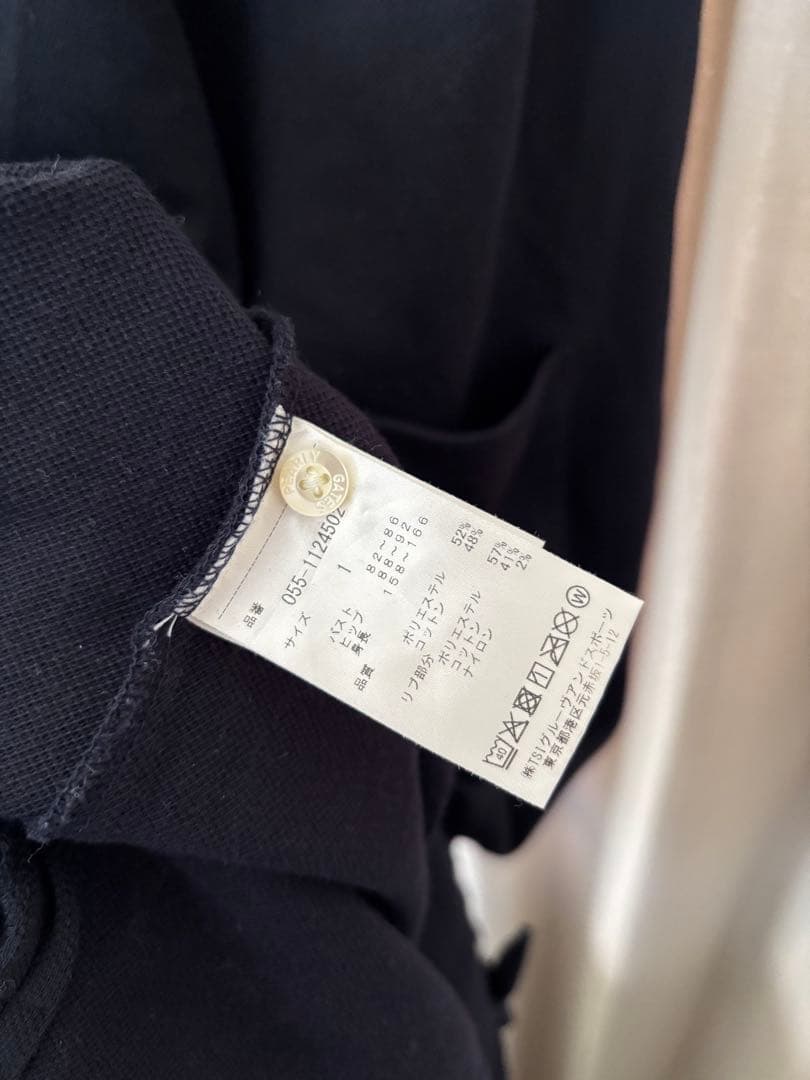 PEARLY GATES ネイビー ポロワンピース