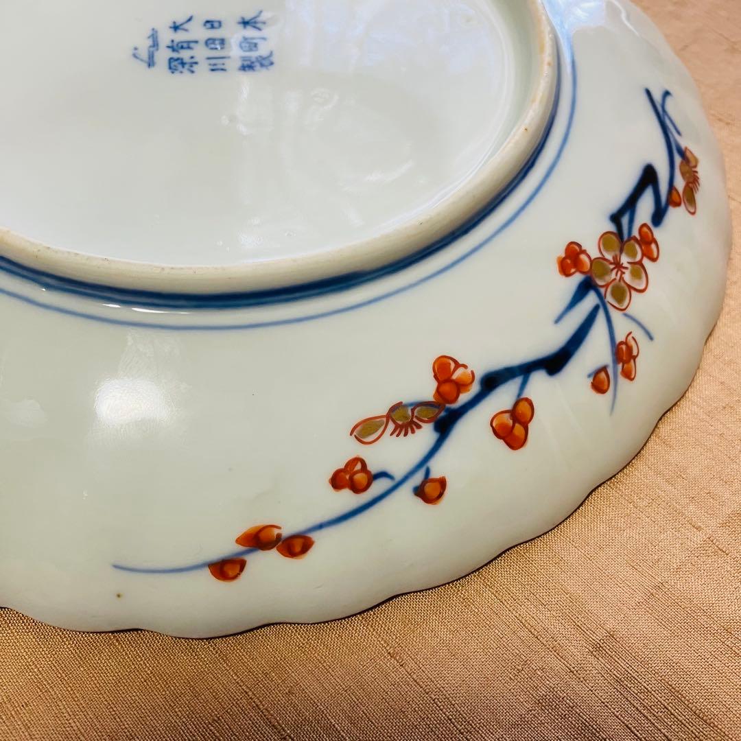 オールド深川製磁 皿 明治 大正 龍 鳳凰 松竹梅 古伊万里 ジャポニスム