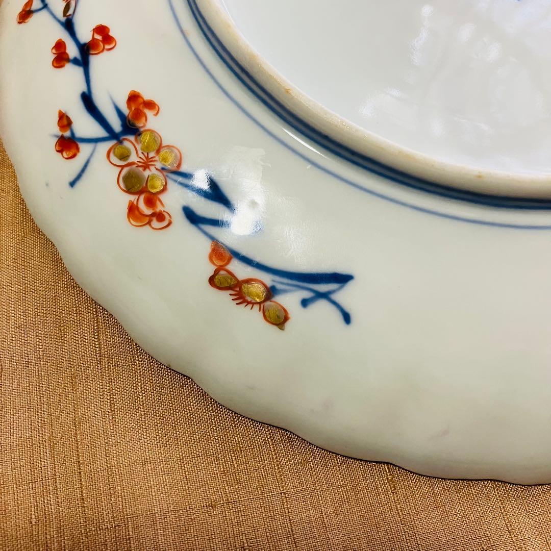 オールド深川製磁 皿 明治 大正 龍 鳳凰 松竹梅 古伊万里 ジャポニスム