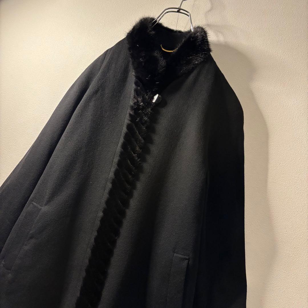 最高級 カシミヤ ミンク ファー チェスターコート オーバーサイズ y2k