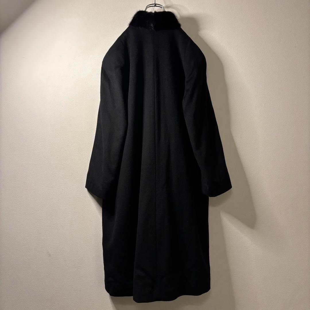 最高級 カシミヤ ミンク ファー チェスターコート オーバーサイズ y2k