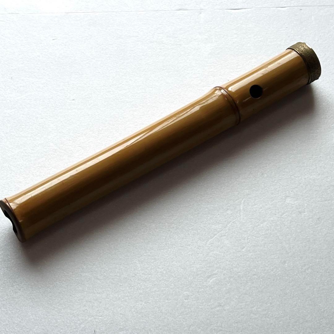 尺八本体　 5穴 金属リング　一尺八寸