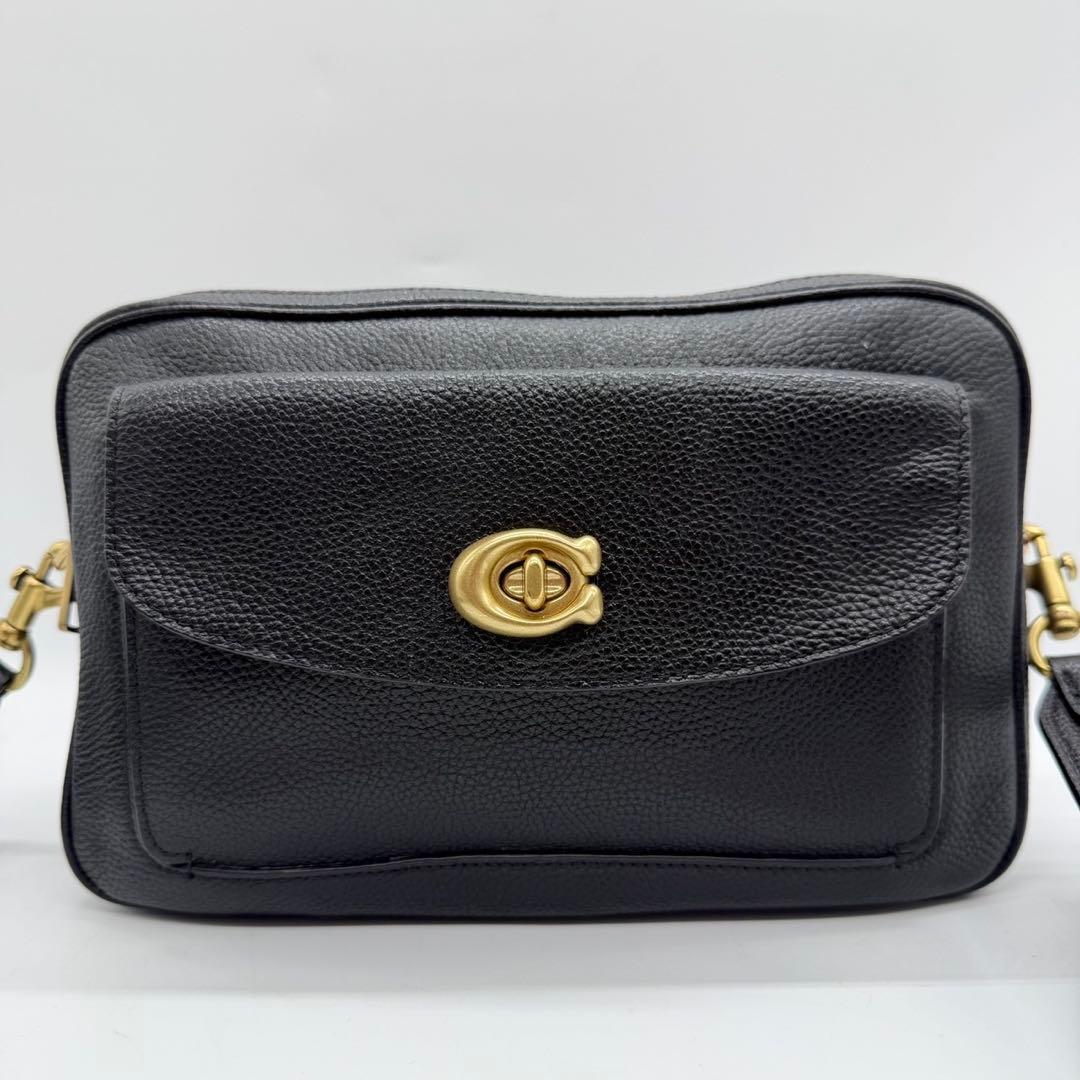 【美品】COACH コーチ キャシー カメラバッグ ブラック 639