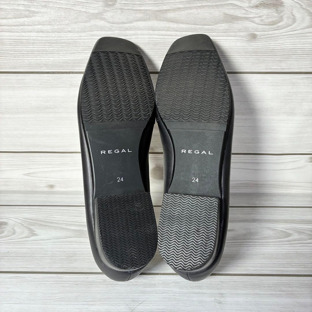 1367【極美品】リーガル F22J ローファー スリッポン レザー 黒 24