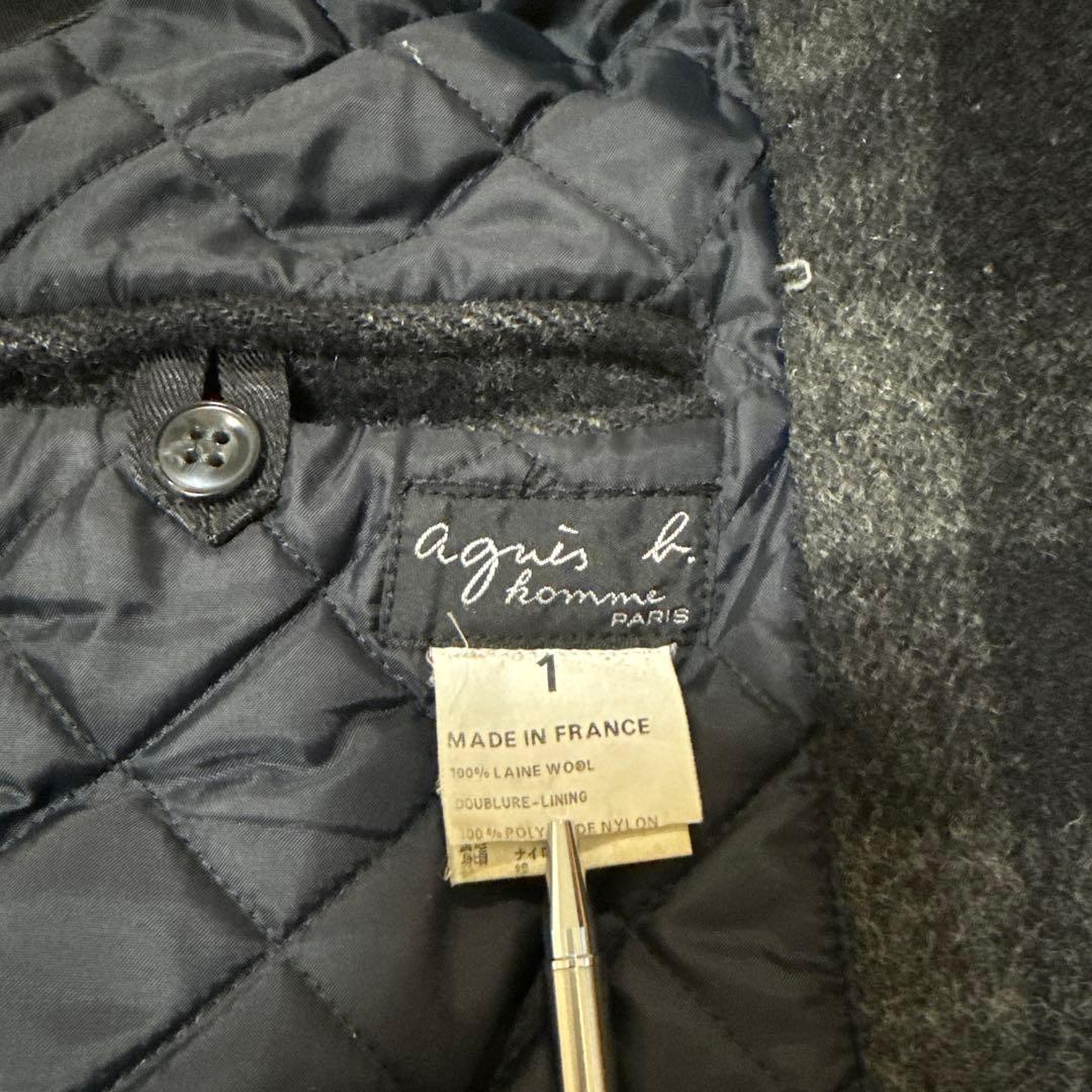agnes b. フランス製　ヴィンテージ　ウールコートririジップ