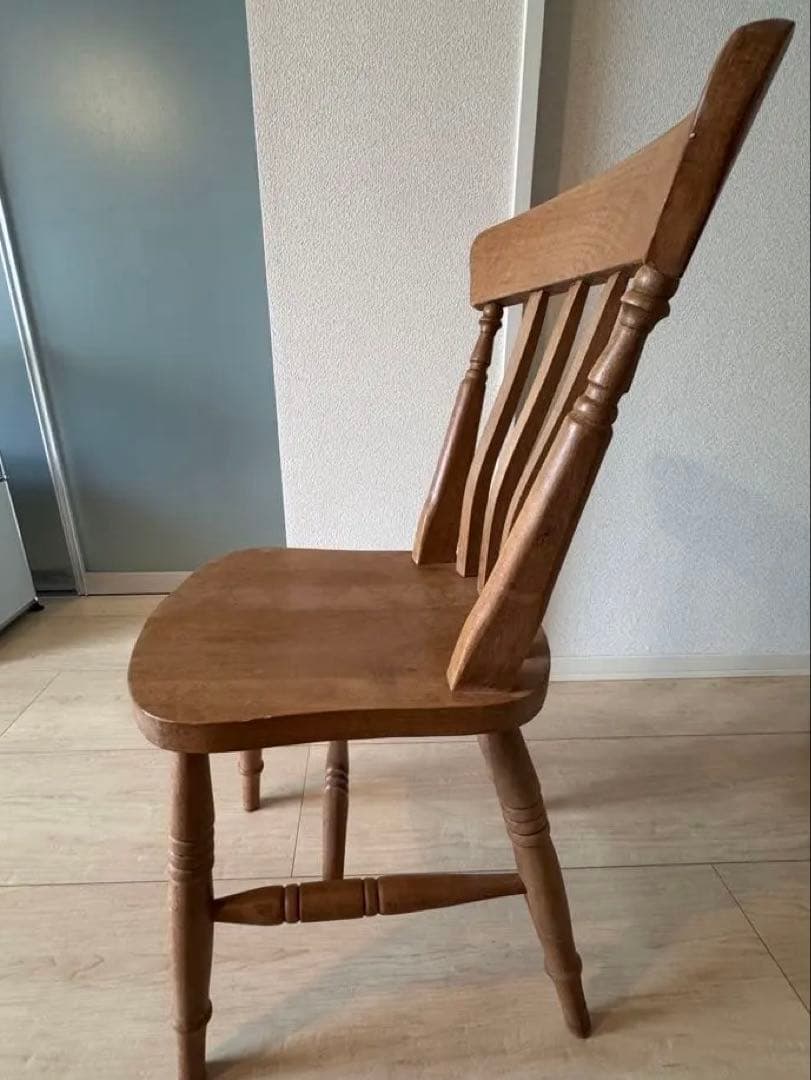 英国製 アンティーク バーチ材 ダイニングチェア
