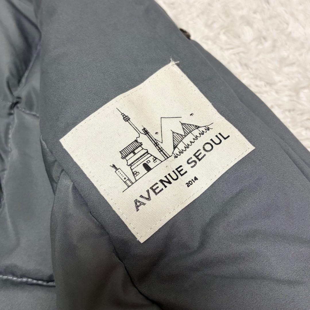 美品✨最高級✨フワフワ　M-65 リアルファー モッズコート ダウン グレー L