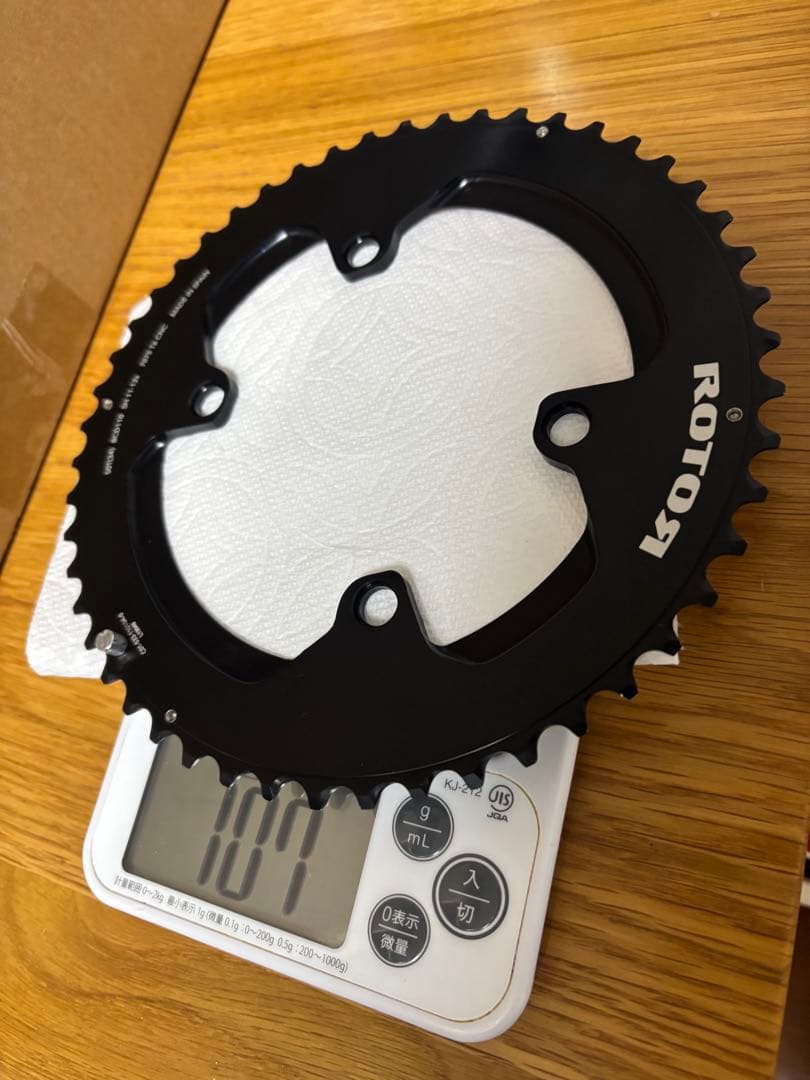 ト*ー様 ROTOR BCD110×4 エアロ 50/34 ＋ チェーンリングボ