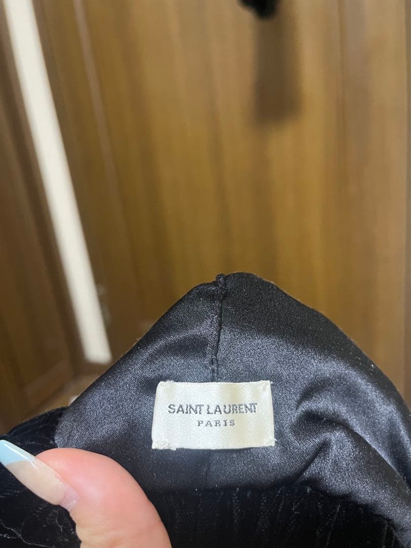 SAINT LAURENT PARIS サンローランパリ ベロア　ベレー帽