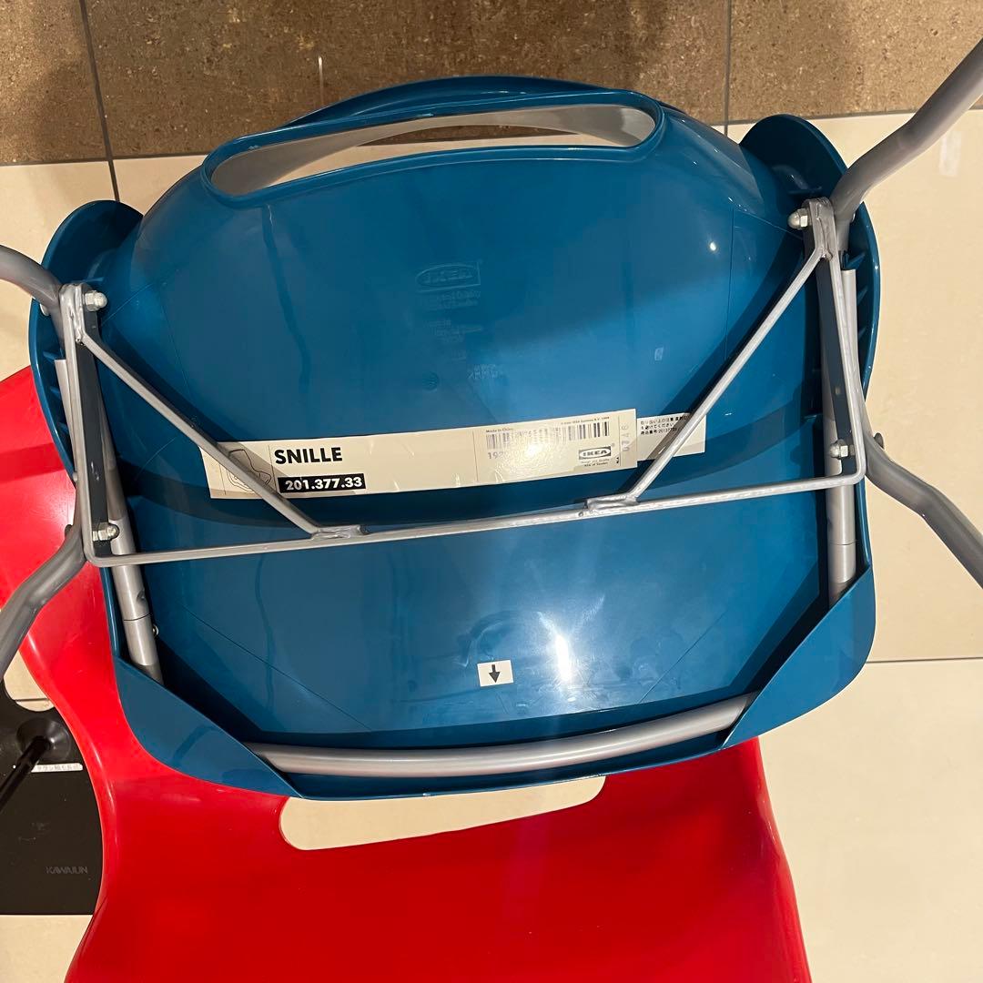 IKEA SNILLE 廃盤チェア ミッドセンチュリーブルー