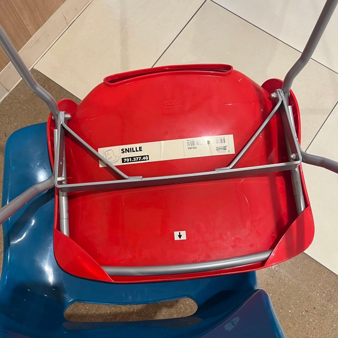 IKEA SNILLE 廃盤チェア ミッドセンチュリーブルー