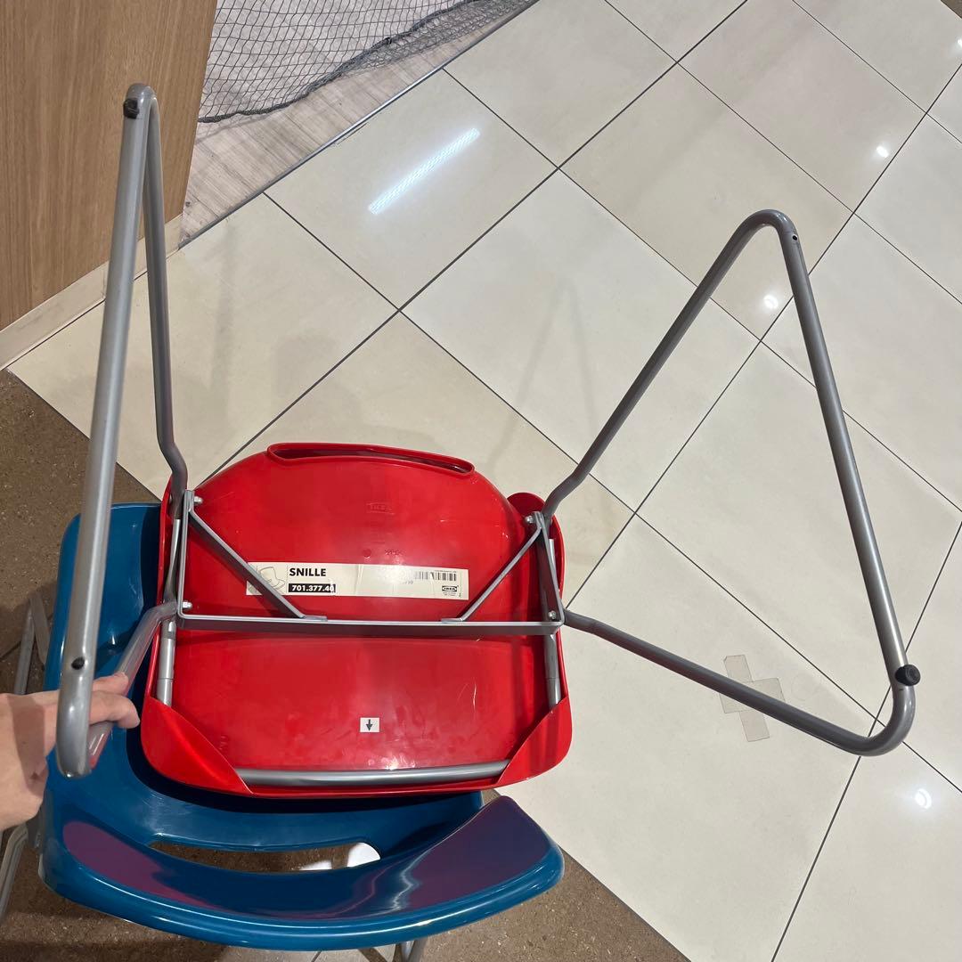 IKEA SNILLE 廃盤チェア ミッドセンチュリーブルー