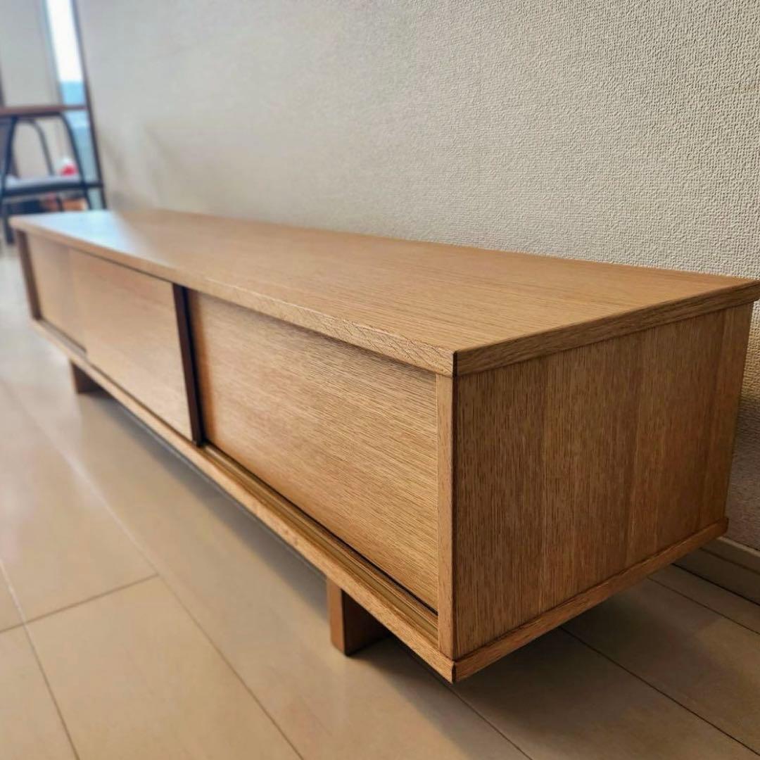 無印良品】 テレビボード AVボード テレビ台 オーク材 廃盤 幅150cm