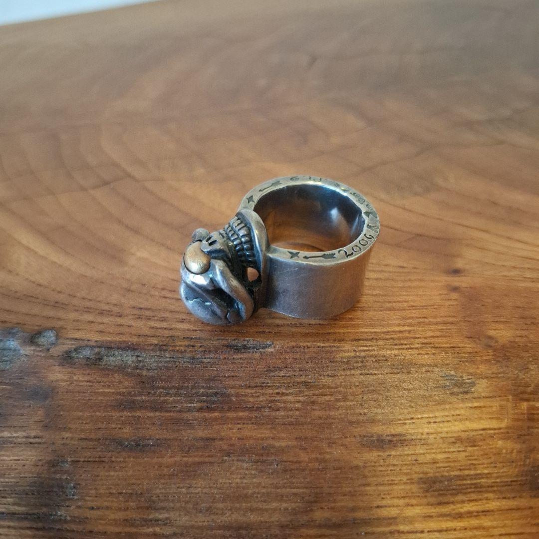 ベ*タ様 ストップライトスカルリング18金目21号　的を絞って生きろ！