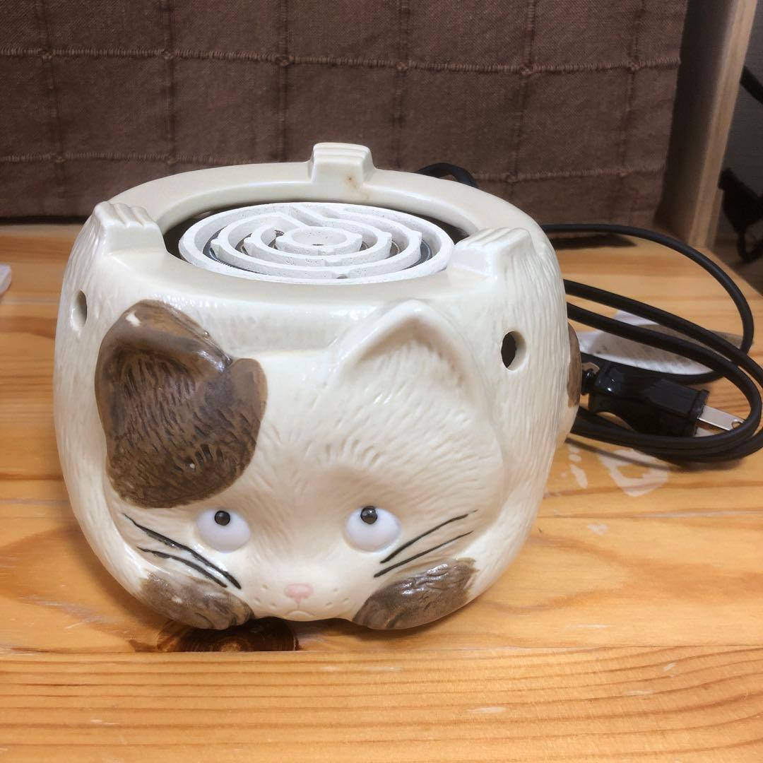 あったかいね 猫 ねこ型電気コンロ 電熱器 徳利 熱燗セット 昭和レトロ
